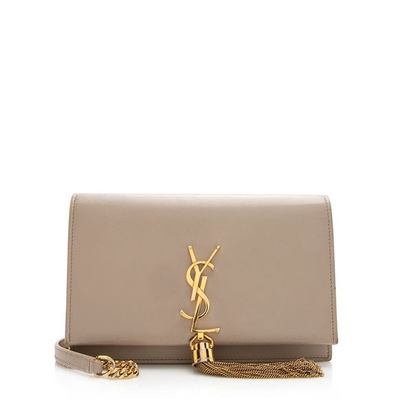 Saint Laurent Handbags - Saint Laurent Leather Classic Kate Tassel Chain Wallet